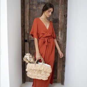 Hazel and Folk Melody Maxi Dress Ginger S/M